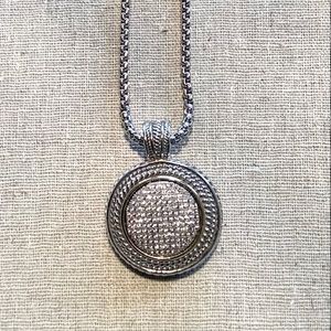 YURMAN STYLE NECKLACE WITH REMOVABLE ENHANCER-NEW